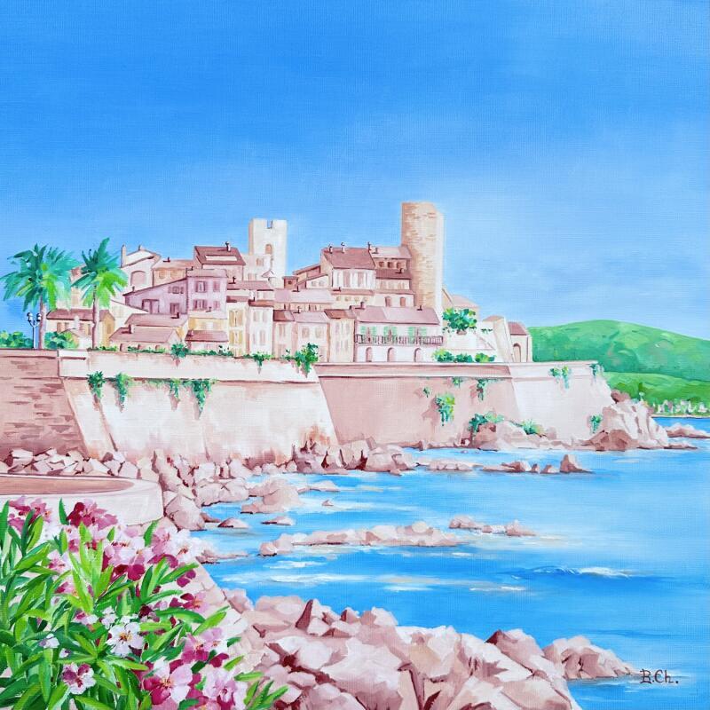 Painting Parfum des flots by Chassagnette Béatrice | Painting Figurative Landscapes Oil