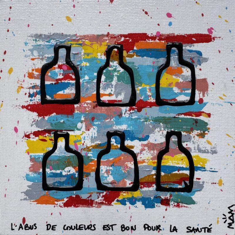 Peinture WHITE ABUS par Mam | Tableau Pop-art Icones Pop Natures mortes Acrylique