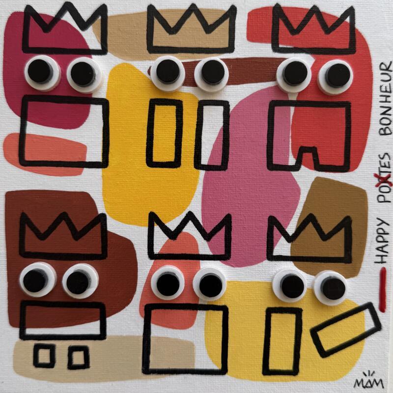 Peinture TRIBU HAPPY par Mam | Tableau Pop-art Icones Pop Acrylique