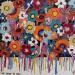 Peinture LES FLEURS DU BIEN par Mam | Tableau Pop-art Nature Acrylique