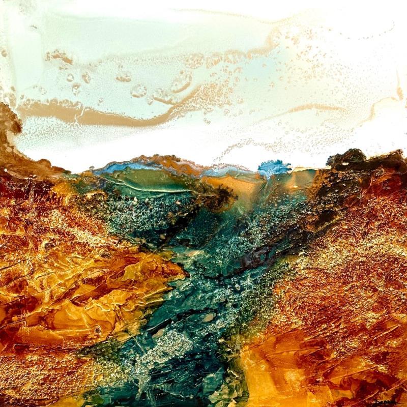 Peinture 2136 Bronze Age par Depaire Silvia | Tableau Abstrait Paysages Minimaliste Acrylique