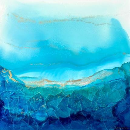 Peinture 2050 Poesie Marine par Depaire Silvia | Tableau Abstrait Acrylique Marine, Minimaliste, Paysages