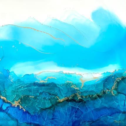 Gemälde 1866 Poesie Marine von Depaire Silvia | Gemälde Abstrakt Acryl Landschaften, Marine, Minimalistisch