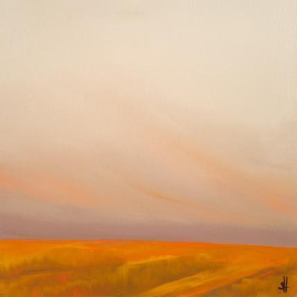 Peinture EVENING WALK THROUGH GLOWING FIELDS par Herz Svenja | Tableau