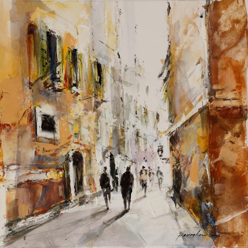 Peinture passage du vieux nice par Poumelin Richard | Tableau Figuratif Nature Huile Acrylique