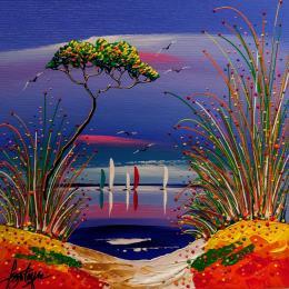 Peinture L'unique réponse par Fonteyne David | Tableau Figuratif Acrylique