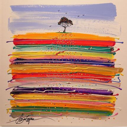 Painting Par-delà les terres by Fonteyne David | Painting Figurative Acrylic