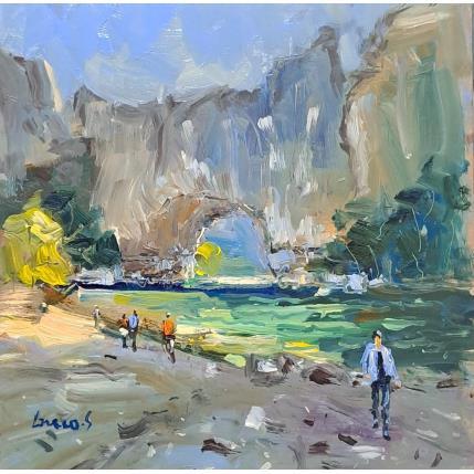 Peinture Pont d'arc (Ardèche) par Greco Salvatore | Tableau Figuratif Huile