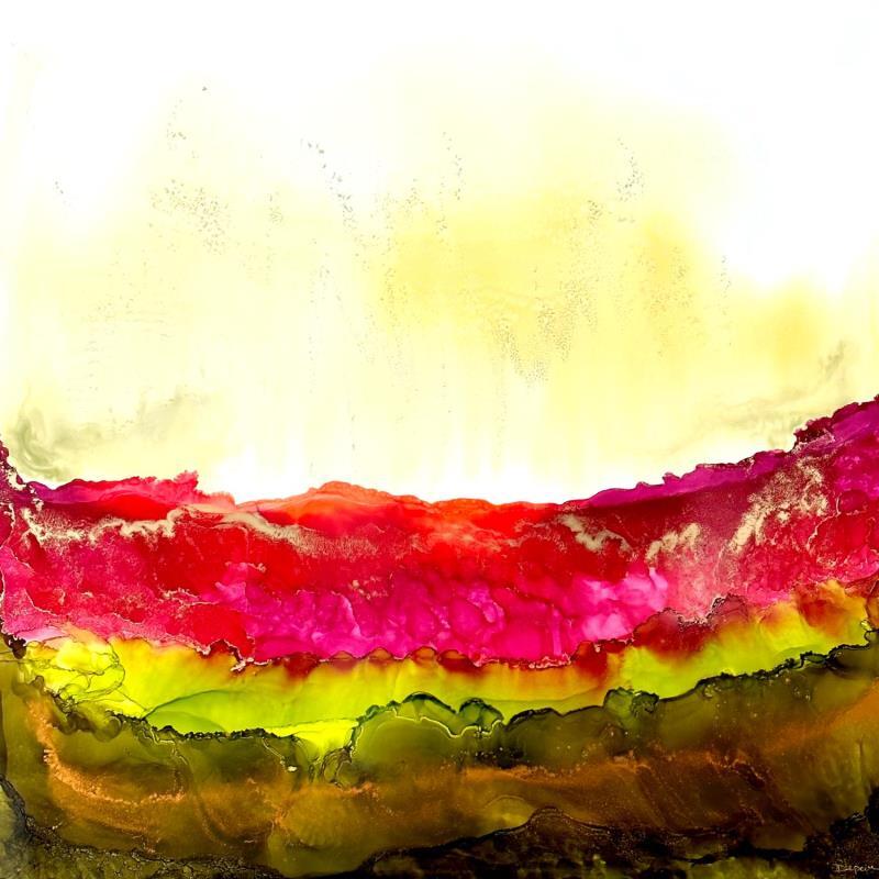 Peinture Poésie Florale 1724 par Depaire Silvia | Tableau Abstrait Acrylique