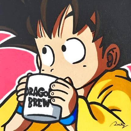 Peinture Dragon Brew par Rocky Chaplin | Tableau Pop-art Acrylique, Posca Icones Pop