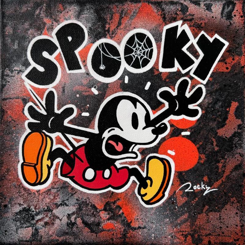 Peinture Spooky par Rocky Chaplin | Tableau Pop-art Cinéma Icones Pop Graffiti Acrylique Posca