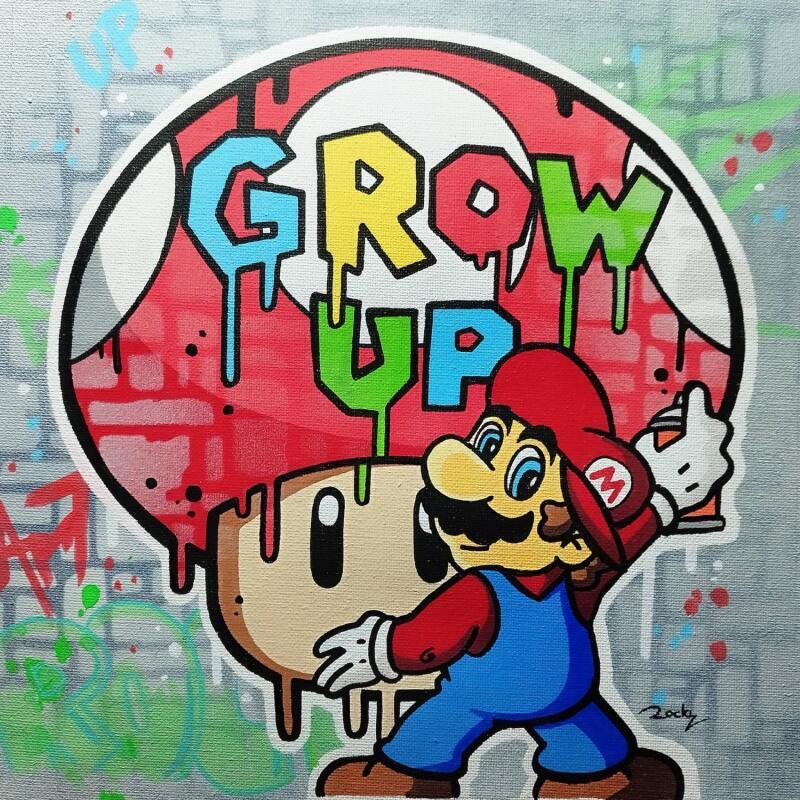 Peinture Grow Up par Rocky Chaplin | Tableau Pop-art Icones Pop Acrylique