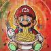 Peinture San Mario par Rocky Chaplin | Tableau Pop-art Icones Pop Acrylique