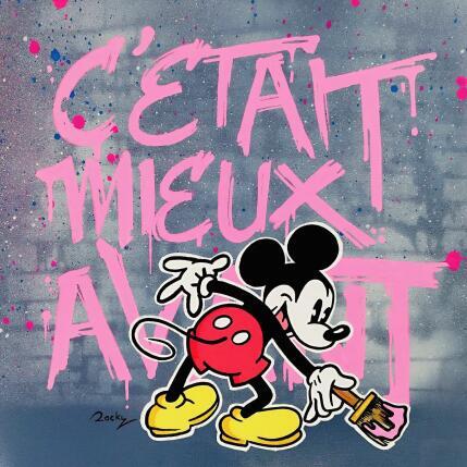 Painting C'était mieux avant by Rocky Chaplin | Painting Pop-art Acrylic Pop icons