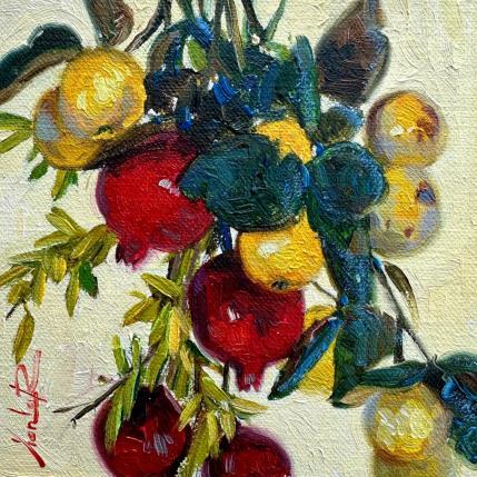 Peinture Pomegranates  par Xanlar | Tableau Impressionnisme Huile Natures mortes