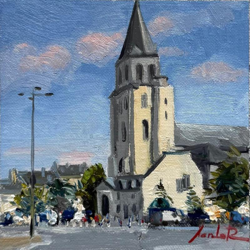 Pintura Under the Parisian Sky  por Xanlar | Pintura Impressionism Paisajes Urbano Arquitectura Aceite