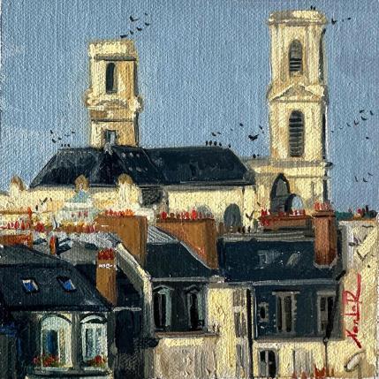 Peinture  Saint-Germain Stories in Stone  par Xanlar | Tableau Impressionnisme Huile Architecture, Urbain
