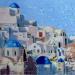 Peinture White City par Xanlar | Tableau Impressionnisme Paysages Huile