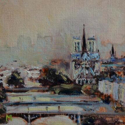 Peinture Les Ponts par Manière Anisa  | Tableau Impressionnisme Huile Urbain