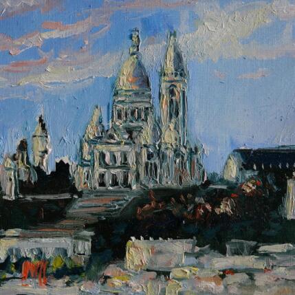 Peinture Montmartre par Manière Anisa  | Tableau Figuratif Huile Architecture