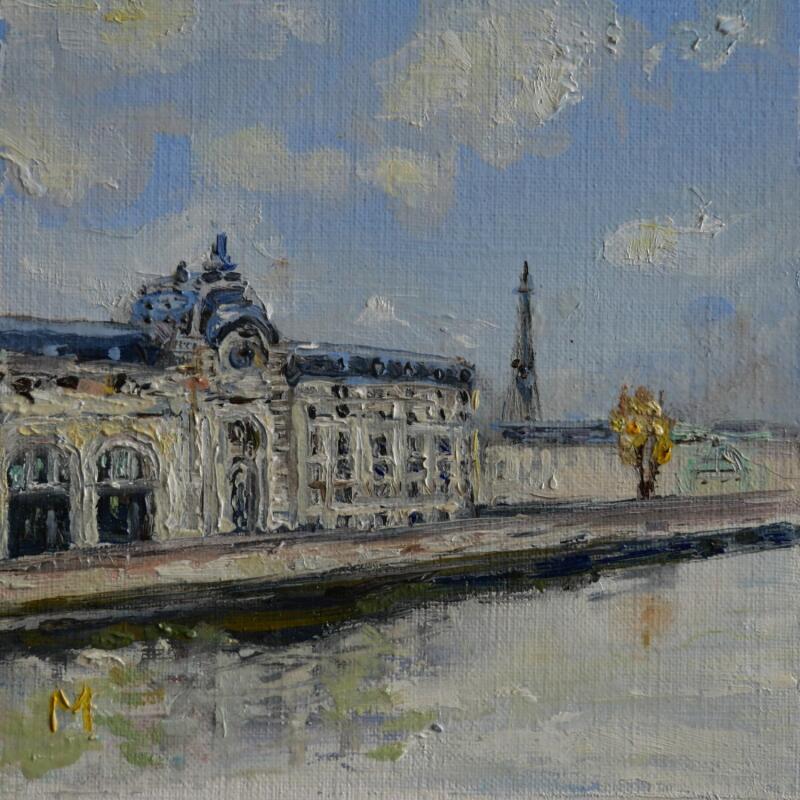 Painting Musée d'Orsay by Manière Anisa | Painting Figurative Architecture Oil