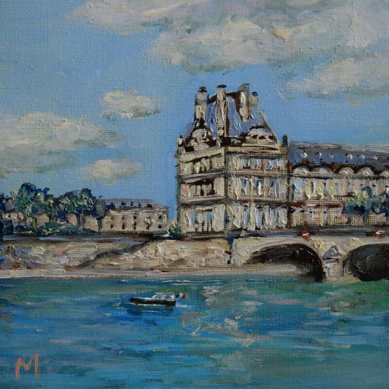 Painting Louvre by Manière Anisa  | Painting Figurative Architecture Oil