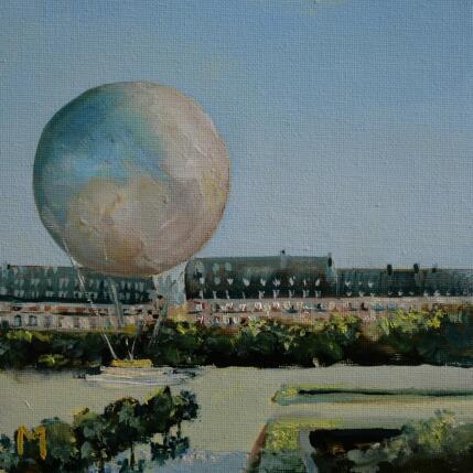 Peinture La vasque olympique par Manière Anisa  | Tableau Figuratif Huile Architecture