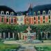 Painting Place des Vosges by Manière Anisa | Painting Figurative Architecture Oil