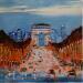 Painting Champs-Elysées by Manière Anisa  | Painting Figurative Architecture Oil