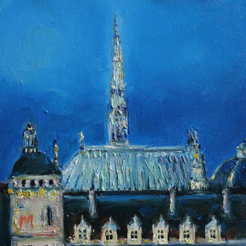 Painting La Sainte-Chapelle by Manière Anisa  | Painting Figurative Architecture Oil