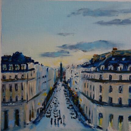 Painting Place Vendôme by Manière Anisa | Painting Figurative Oil Architecture