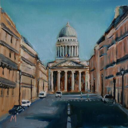 Peinture Le Panthéon par Manière Anisa  | Tableau Figuratif Huile Urbain