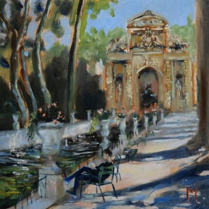 Peinture Fontaine Médicis par Manière Anisa  | Tableau Figuratif Huile Scènes de vie