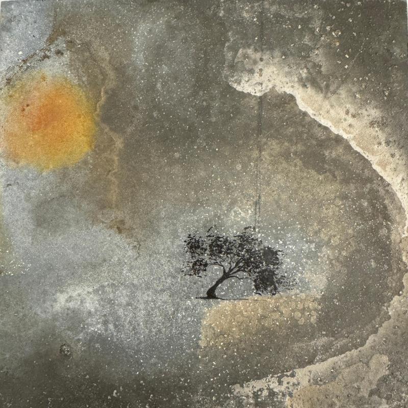 Painting Cara by Manconi Gil | Painting Subject matter Landscapes Metal Upcycling