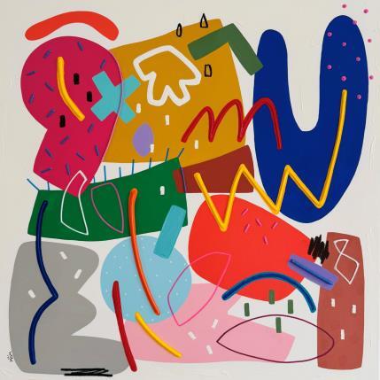 Peinture ECLAT par Mam | Tableau Pop-art Acrylique Minimaliste