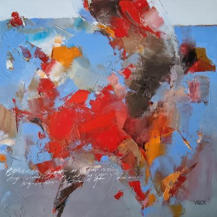 Peinture Busy day par Virgis | Tableau Abstrait Huile Minimaliste