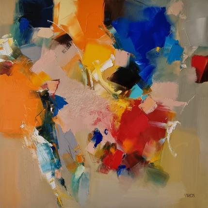 Peinture Cheerfully carefree par Virgis | Tableau Abstrait Huile Minimaliste