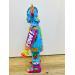 Sculpture Goldo Pop by Luna | Sculpture Pop-art Pop icons Graffiti Acrylic Posca