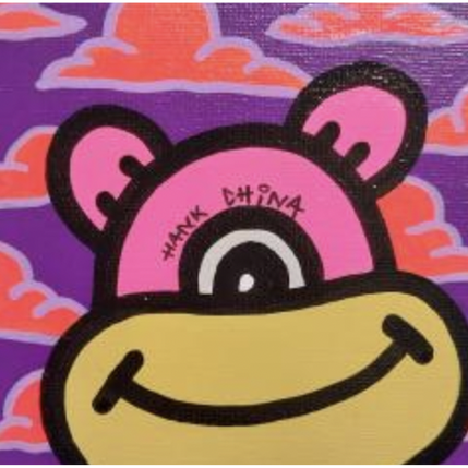 Painting Funny three by Hank China | Painting Pop-art Acrylic, Posca