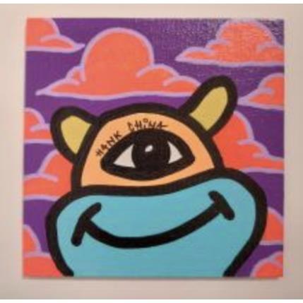 Peinture Funny four par Hank China | Tableau Pop-art Acrylique, Posca