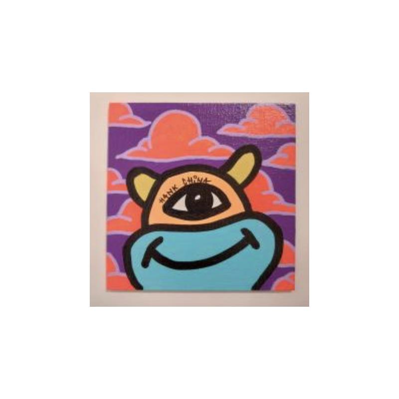 Painting Funny four by Hank China | Painting Pop-art Acrylic Posca