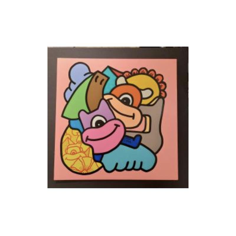 Painting Sunny three by Hank China | Painting Pop-art Acrylic Posca