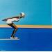 Peinture White Lonely Diver par Trevisan Carlo | Tableau Huile