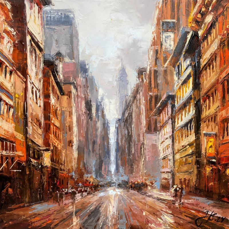 Painting New York by Klemensova Janetta  | Painting Figurative Urban Oil