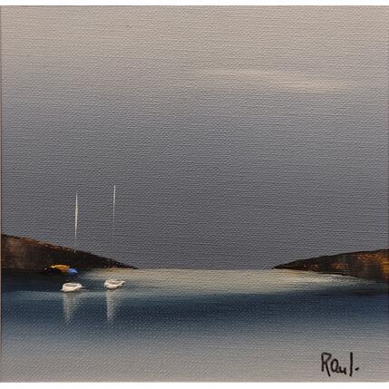 Painting Plénitude1    73 by Roussel Marie-Ange et Fanny | Painting Figurative Oil Marine, Minimalist