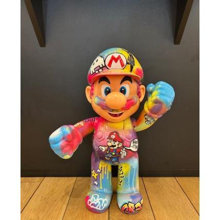 Sculpture Mario Graffeur par Lopez Cédric | Sculpture Street Art Graffiti Urbain