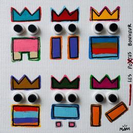 Painting 6 POTES by Mam | Painting Pop-art Acrylic Life style, Minimalist, Pop icons