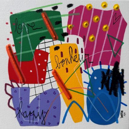 Peinture LOVE COMPO par Mam | Tableau Pop-art Acrylique Minimaliste