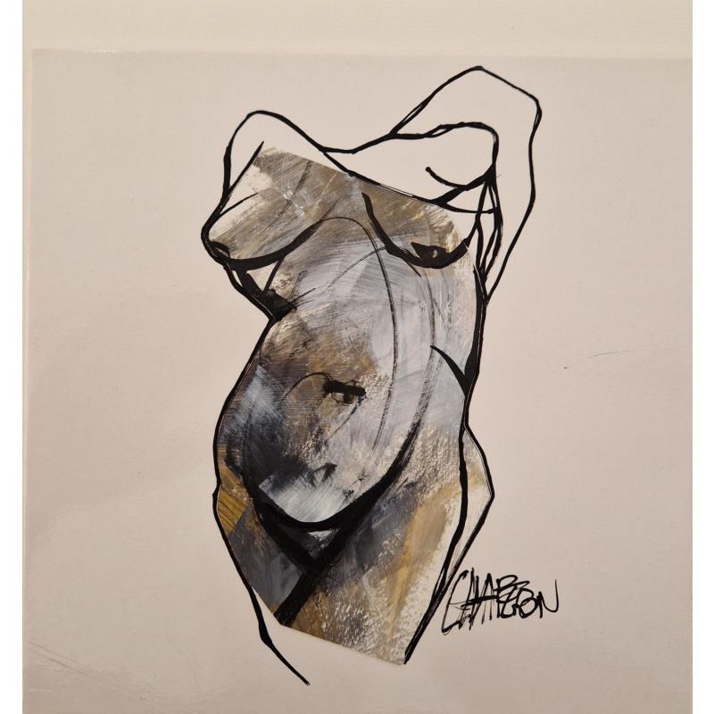 Gemälde Nuages von Chaperon Martine | Gemälde Figurativ Akt Acryl