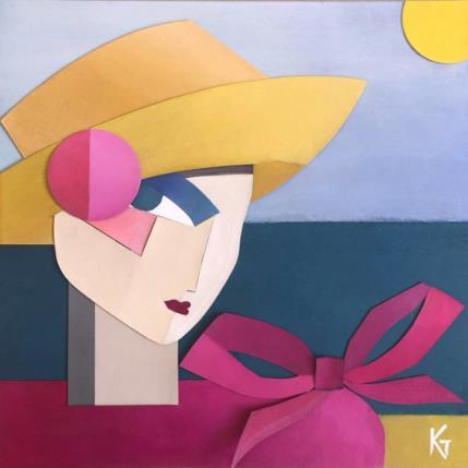 Painting F4 Seaside 304-53-20250123-27 by Gustavsen Karl | Painting Figurative Acrylic, Gluing Landscapes, Life style, Mode